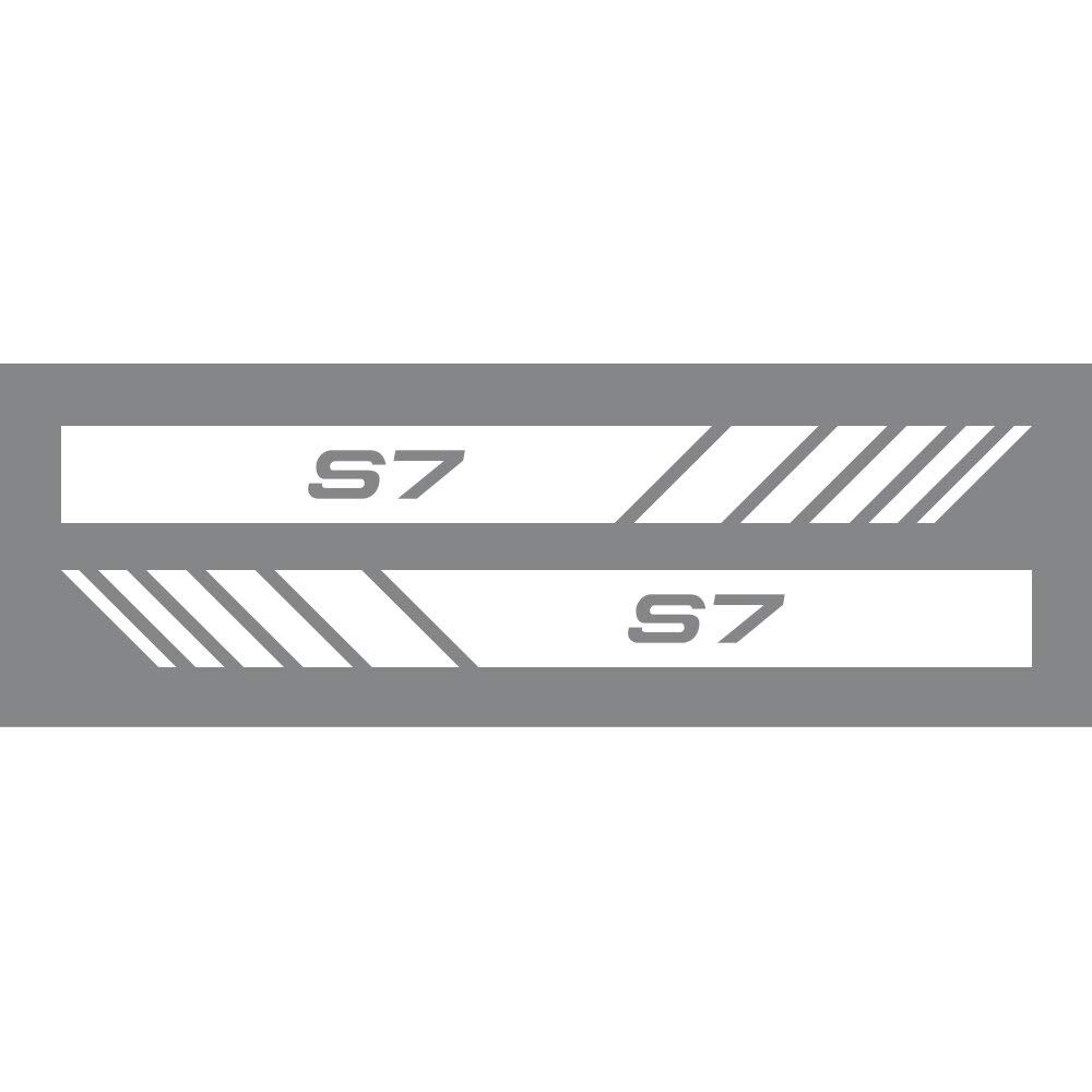 KaaHego Side Decal Vinyl Windows,Hood,Bumper Car Sticker for All Car/S7 Mirror Strip_White_KH7