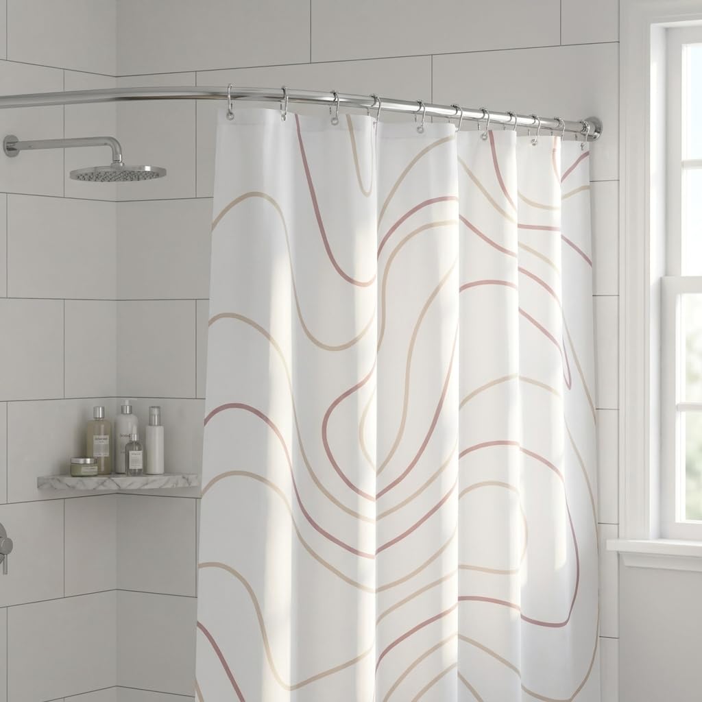 Croydex AD115144 Fineline drążek prysznicowy i zestaw szyny, stal nierdzewna, chrom, prosty do 2520 mm