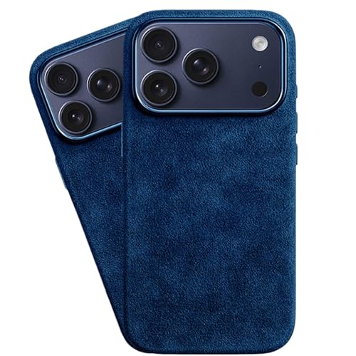 Coque iPhone 16 microfibre suédée haut de gamme avec bague caméra alu