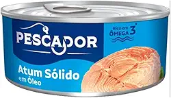 Atum Solido Em Oleo Pescador Lata 140g