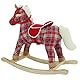 Sweety Toys Plüsch 5147 Schaukelpferd My Beauty sehr edel Baumwolle, rot