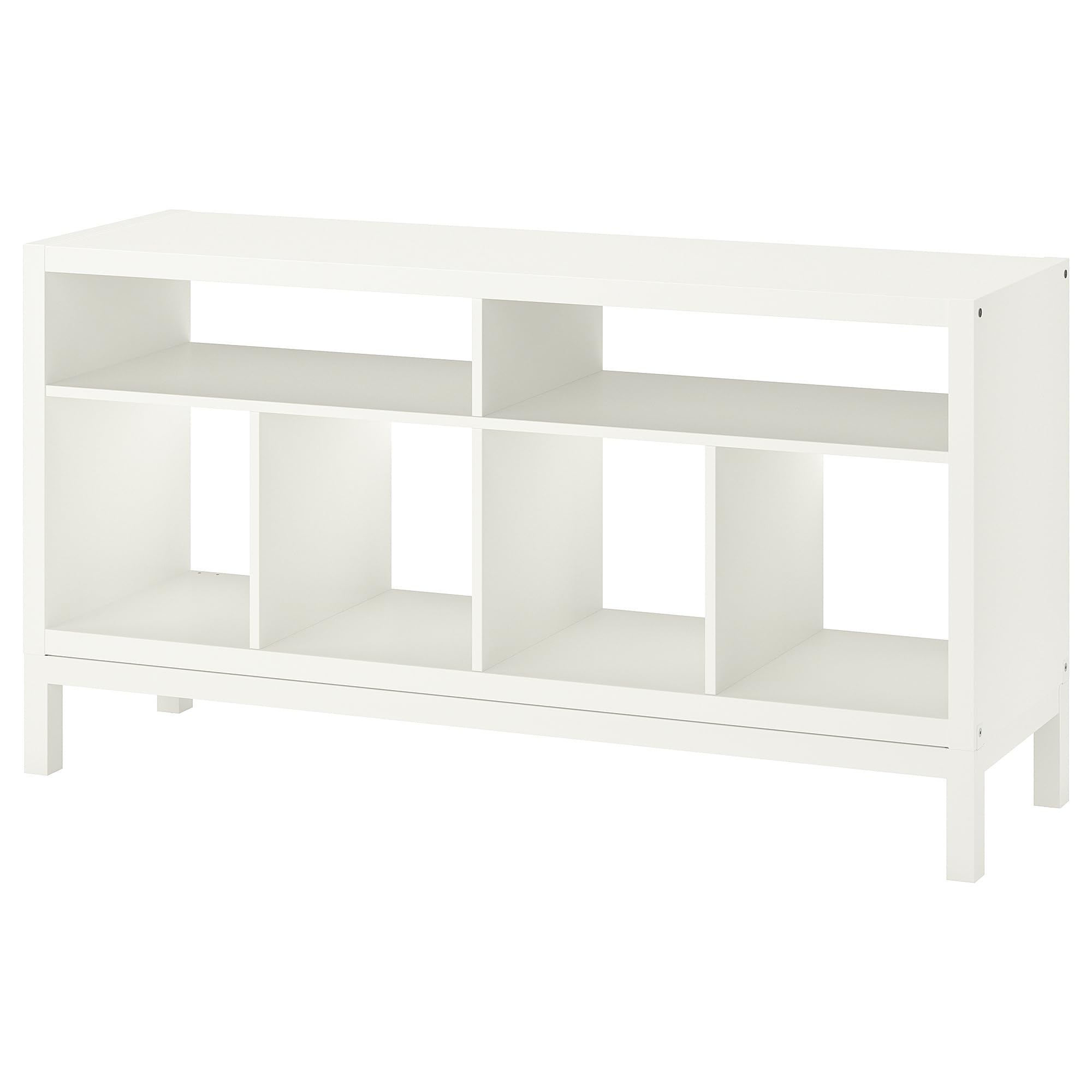 Meuble TV KALLAX blanc ProTuning 147x39 cm idéal pour un salon scandinave