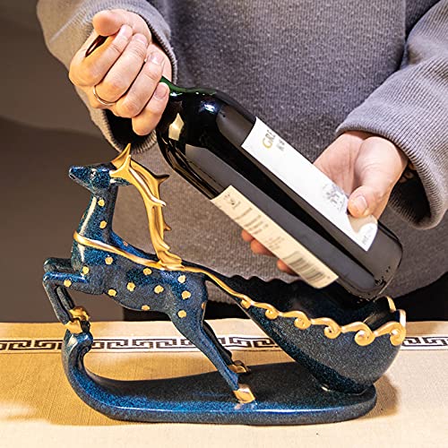 Soporte para botellas de vino estilo europeo en resina miniatura 7