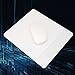 HOOSUN Acrylic Frosted Plexiglass Mouse Pad, Acrylic Premium Gaming Mousepad Extremely Delicate Hard Surface Very Low Surface Resistance (White)