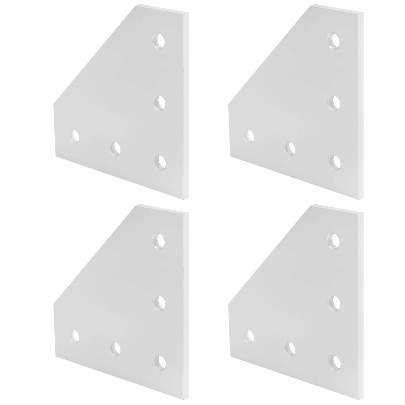 Connection Plate, Connection Plate, Reinforcement Plate, CNC Silver Aluminium Alloy for Industry Robot Project (3030L Type)