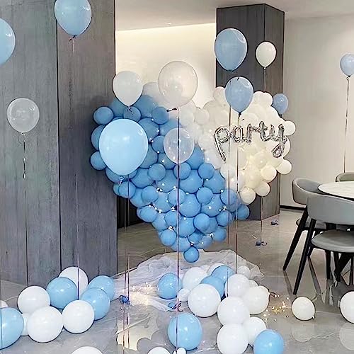 Image of 200pcs White Balloons 5 Inch, Small Mini Latex Balloons for Party Birthday Baby Shower Anniversary Festival Arch Garland Decoration
