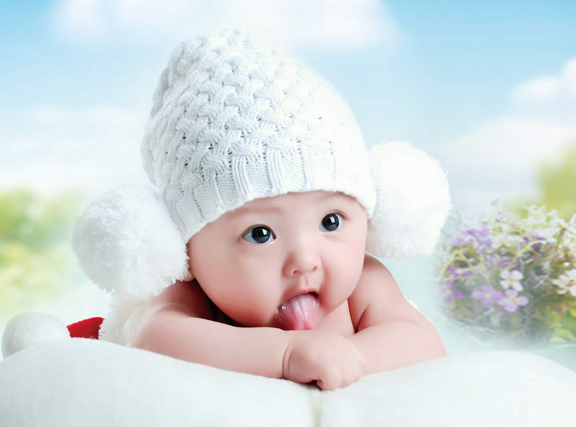 BABYL ポスター ISEE 360® Cute Baby Girl Posters for Wall Big Size Pregnant Women