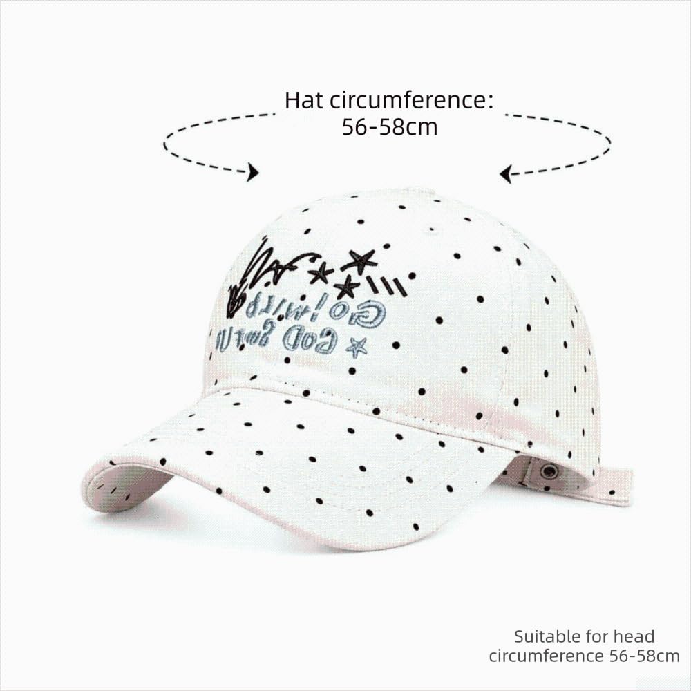 Gorra de Béisbol Bordada para Estilo Coreano para Mujer Gorra