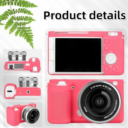 Funda de silicona para cámara Sony ZV-E10 rosa miniatura 5