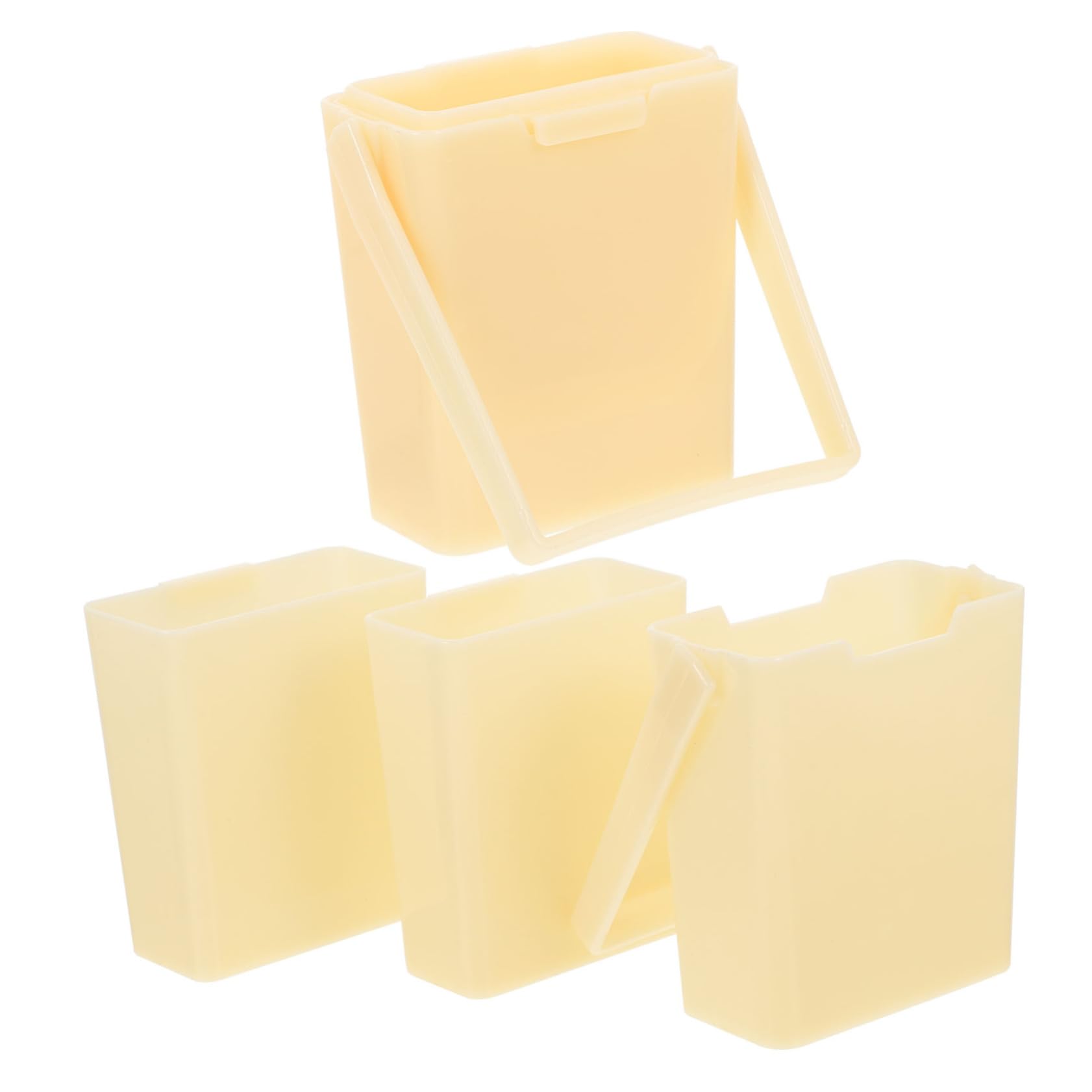 Housoutil 2pcs Pencil Bucket for Cleaning Daily Use Brush Washer Compact Paint Brush Washer Convenient Paint Brush Water Handle Brush Washer Buckets Plastic