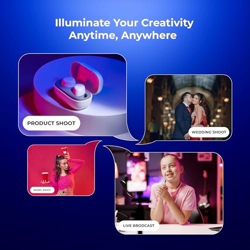 Image of Digitek LED-D432RGB LED Video Light Studio, for YouTube Video, Product Photography, Makeup Shoot and More (Battery Not Included)