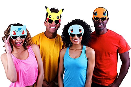 Sun-Staches Pokémon Pikachu Official Sunglasses Costume with UV400 Lenses, Pikachu Yellow Mask, One Size Fits Most3