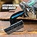 Spyder Steel Bristle Wire Brush Attachment for Reciprocating Saws, Removes Rust and Paint, Cleans Grout Lines