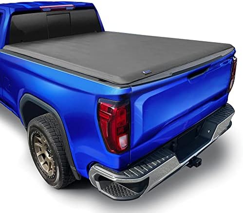 Tyger Auto T1 Soft Roll-up Truck Bed Tonneau Cover Compatible with 2019-2023 Chevy Silverado / GMC Sierra 1500 New Body Style | 5'10" (70") Bed | TG-BC1C9053 | Vinyl