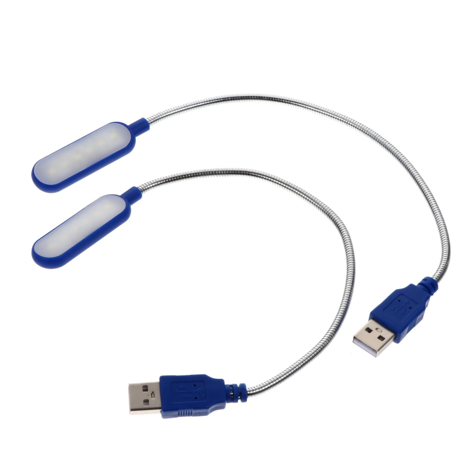 VILLCASE 2Pcs Portable USB Laptop Lamp Mini Reading Light with Flexible Gooseneck and Design for Home Office Study Travel and Camping