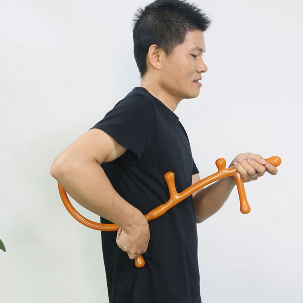 Massagegerät mit Langem Griff aus Pp der Durchblutung Abnehmbares Design für Rücken Nacken und Beine Geschenk zur Muskelentspannung