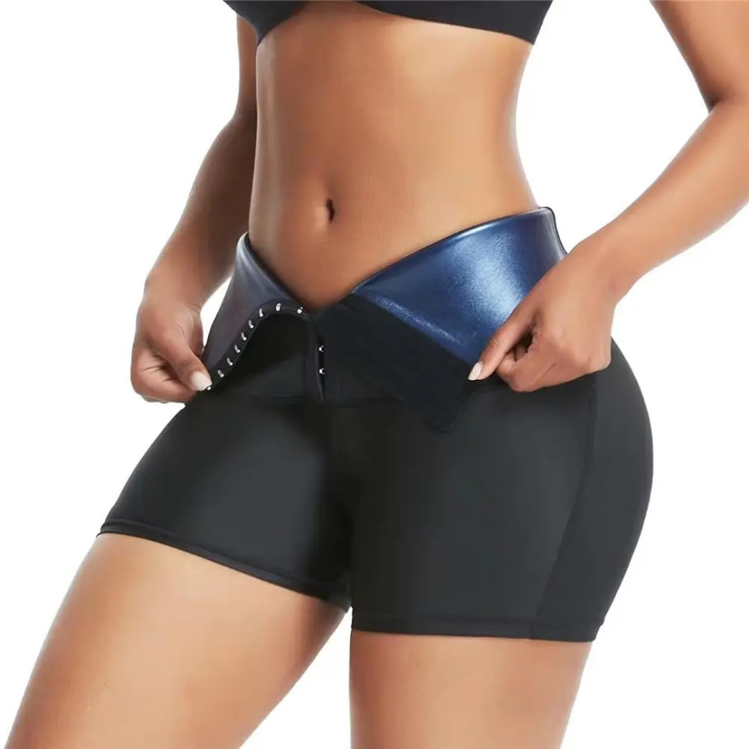 shopipistic Sauna Shorts for Women, Tummy Control Gym Wear for Women, High Waist Compression Corset Shorts with Hook & Eye Closure, Sauna Wear for Workout, Excess Sweat-picture-25