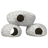 Comebachome Aquarium-Felsenhöhle, 7 x 3 x 4, 3-in-1-Aquarium-Versteck für Wassertiere zum Brüten, Spielen und Ausruhen, sicher, ungiftig, tauchbare Kunstharz-Aquariumdekorationen, Heimdekoration