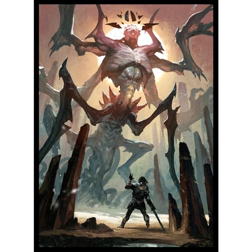 (The Giant) 100% Hand-Drawn 100ct Textured Matte TCG/MTG Card Art Sleeves by Realm Guard