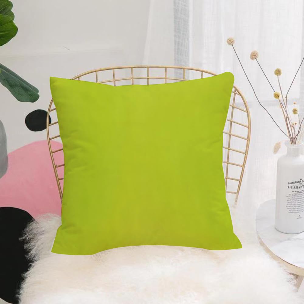 Hyosxw Light Yellow, Green, Gradient, Monochrome Te - A2 Cushion Cover,Throw Pillow Case Home Decorative For Living Room Bedroom Sofa Chair 18X18 Inch,Light Yellow, Green, Gradient, Monochrome Texture Background,Pillowcase 45X45cm