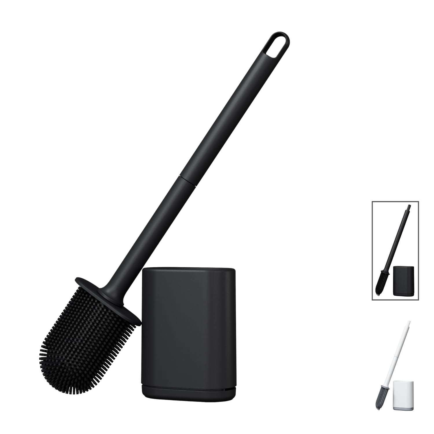 Scopino per WC in silicone con setole in TPR flessibili a 360 gradi per