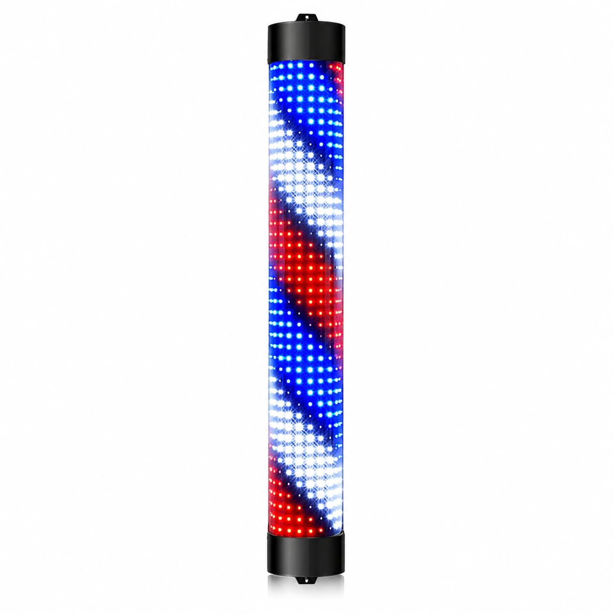 Rotating LED Barbers Pole Light | Outdoor Waterproof Barber Shop Sign with Illuminated Stripes | Wall-Mounted Hair Salon Rotating Light for Barbershop Entrance & Window Display