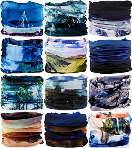 Image of VANCROWN Headband Neck Gaiter Head Wrap Headwear Face Mask Magic Scarf Bandana for Men and Women