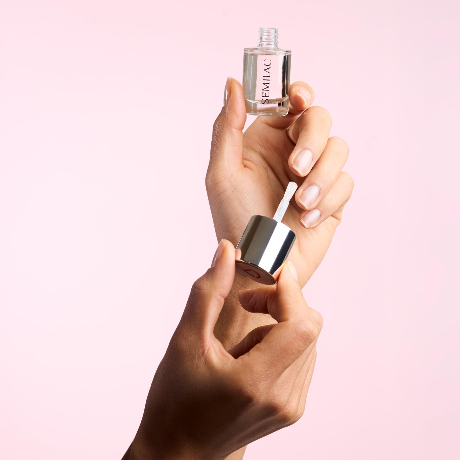 Semilac Plant Keratin Boost odżywka do utwardzania paznokci 11 ml – pielęgnacja i podkład bazowy do łamliwych paznokci, z wegańską keratyną, wzmacnia i regeneruje