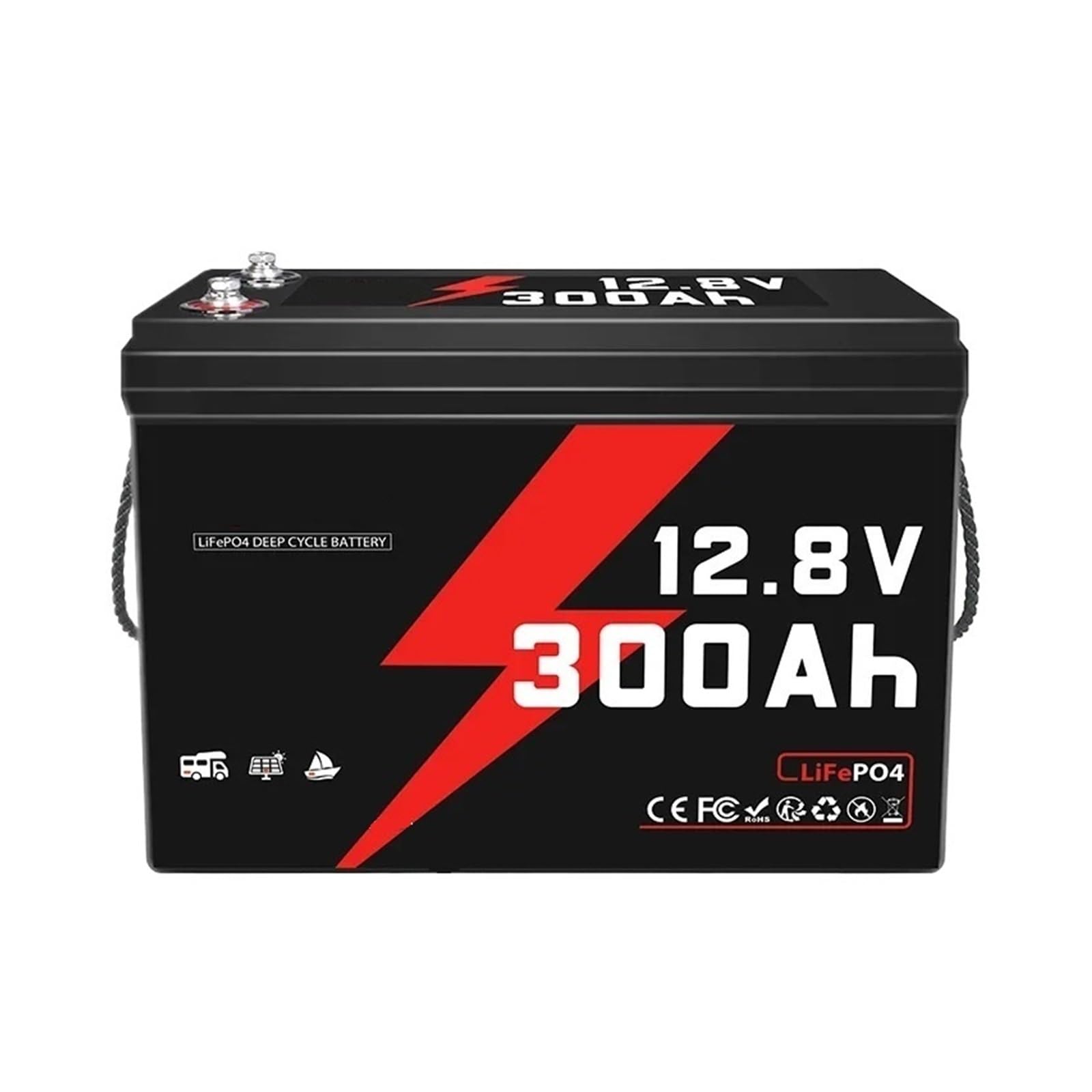 Batteria A Ciclo Profondo Batteria Batteria LiFePO4 Da 12 V 300 Ah Con BMS Da 200 A