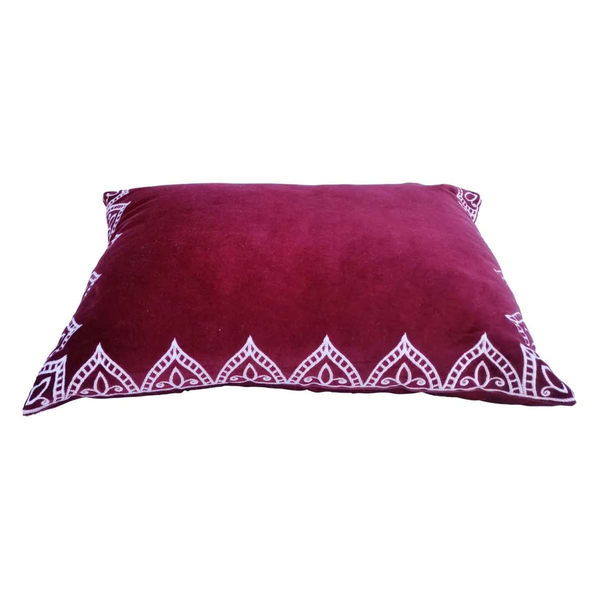 Sierkussen Bordeaux Goud Glans Katoen 50x50cm bestellen en kopen - Melting Pot Amsterdam