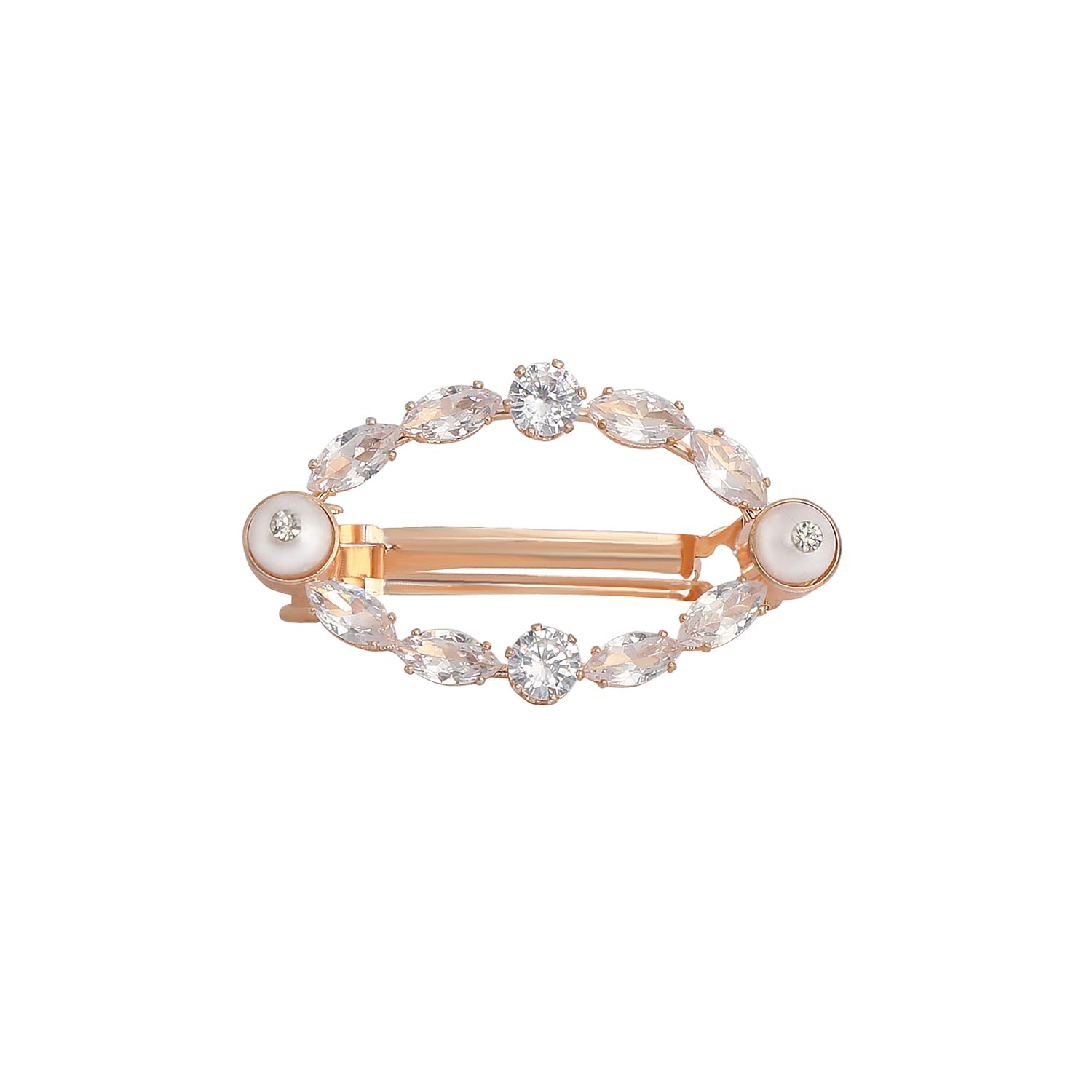 Accessher Stunning Rose Gold Plated American Diamond Embedded Delicate Handcrafted Hair Clip/Hair Pin/Hair Accessories for Women and Girls Pack of 1 (B09RZTCV9C) Amazon Price History, Amazon Price Tracker
