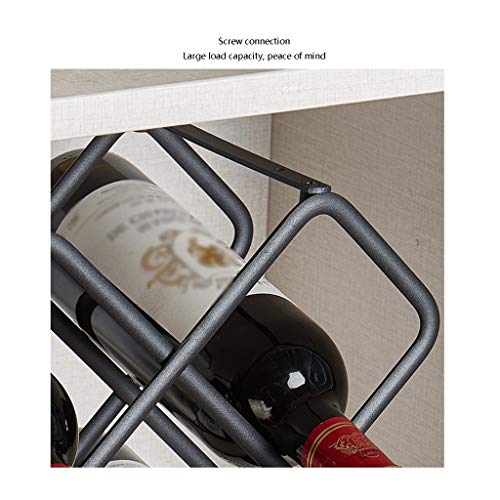 Soporte para 8 botellas de vino de metal miniatura 5