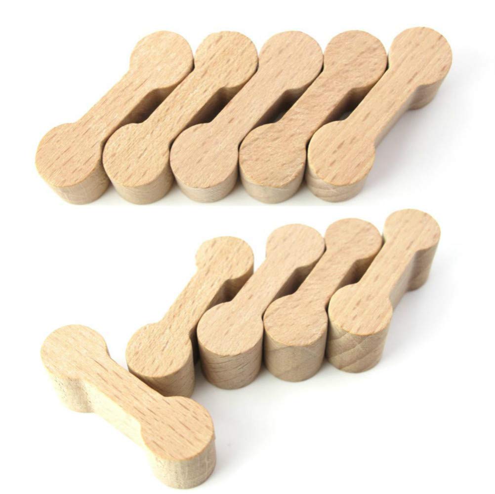 Misisi EDCAA 10 PCS Rail connection wood track essential accessories compatible with brio world train, etc.