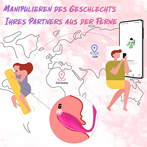 Sexspielzeug mit App and Bluetooth Remote Control Vibratoren mit 9 Vibrationsmodi Sex Spielzeug für die Vibration für Frauen Portable Anal G-Spot Sex Toys Fernbedienung für Paare – Bild 3