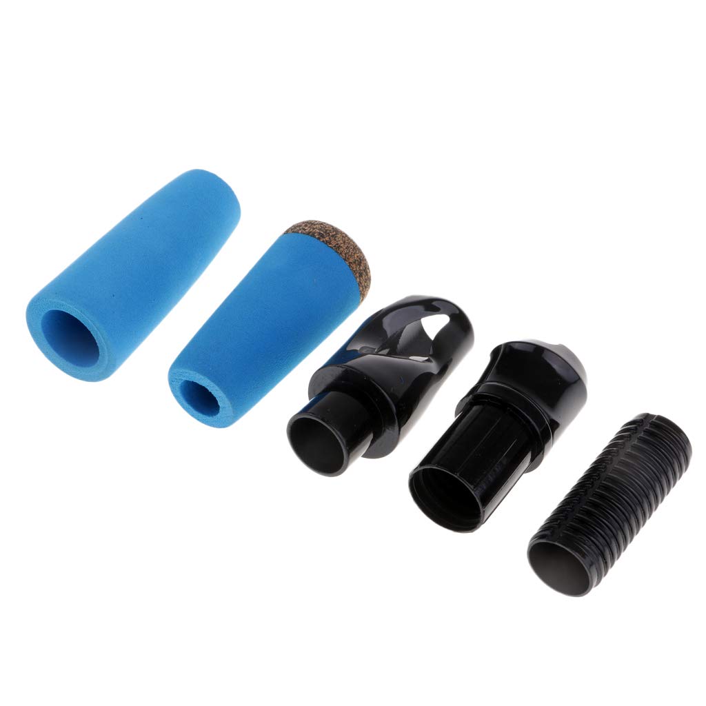 Baosity /Casting Fishing Rod Handle with Reel Seat DIY Rod Building, Blue, Spinning Reel Seat