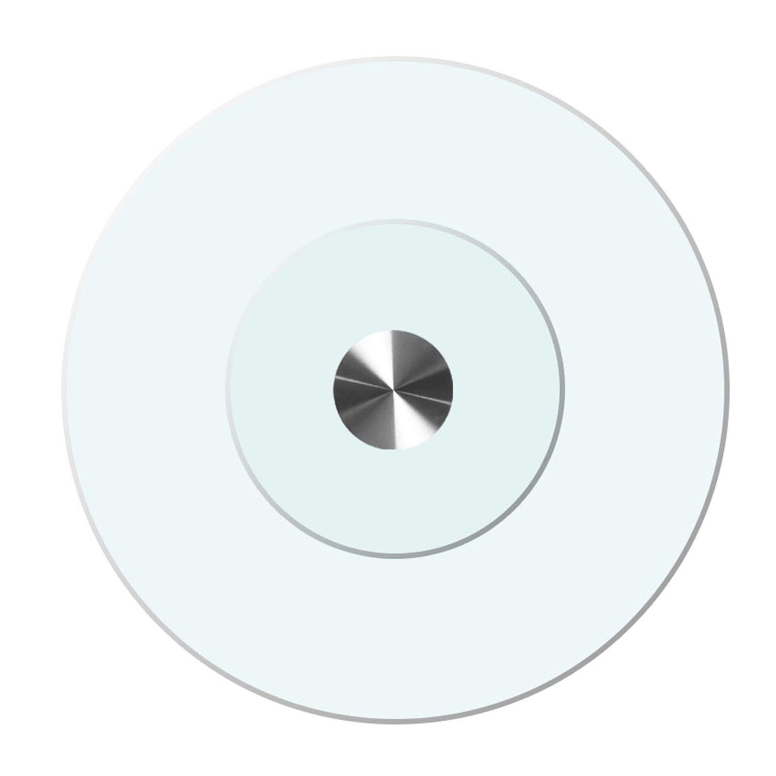 UZAMIRLEX Glass Lazy Susan Turntable, Rotating Turntable For Kitchen And Dining Clear Tempered Glass Multiple Sizes Ø50-90cm(Ø50cm/20in)