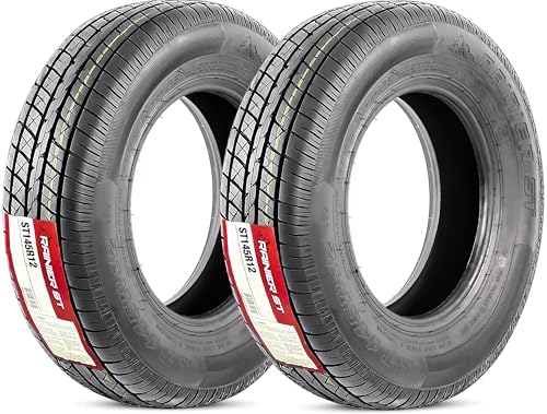 eCustomrim 2-Pack ST145/R12 DEEP TREAD Radial Trailer Tire Load Range E