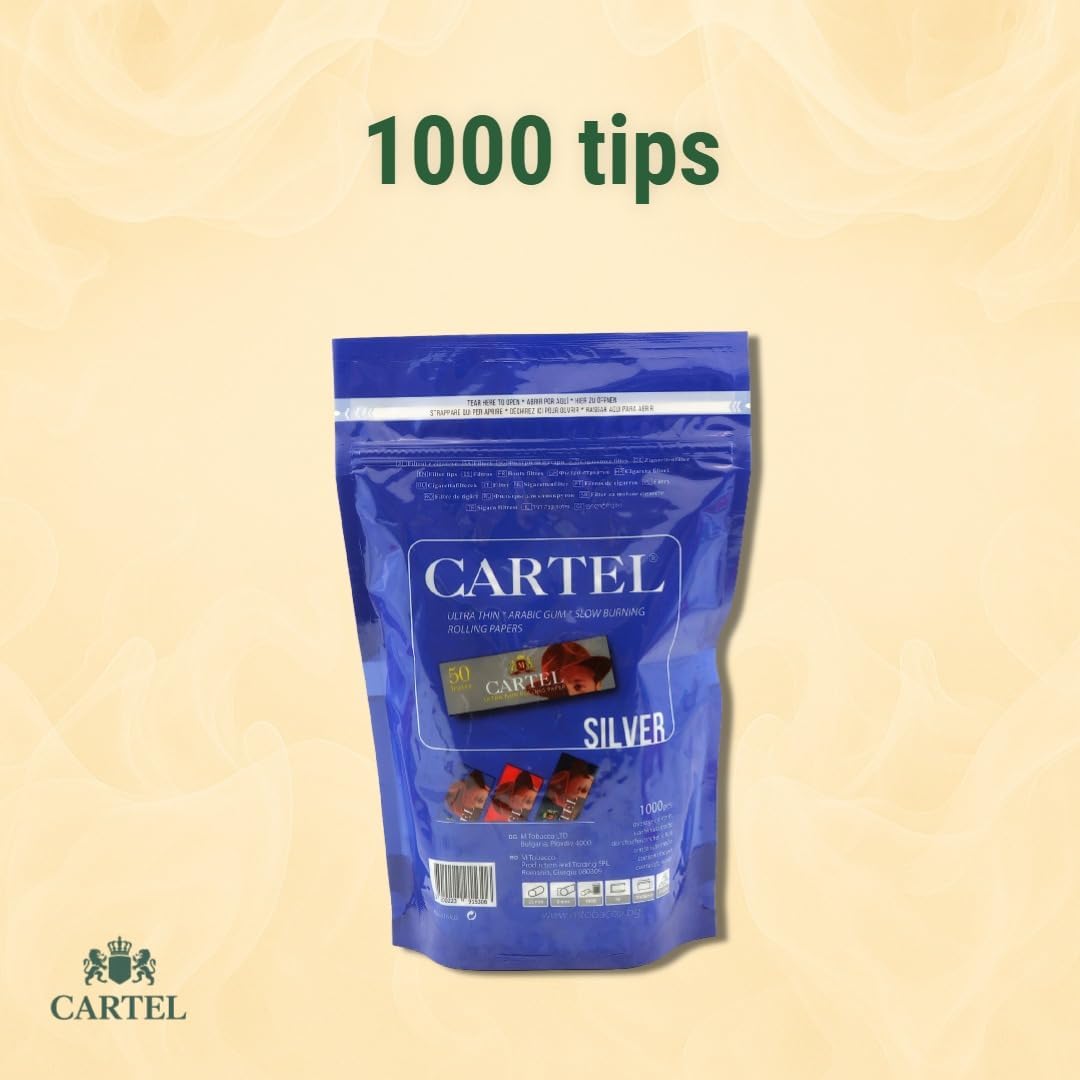 Cartel Slim Cotton Filter Tips 6Mm X 22Mm – 1000+ Plant-Base...