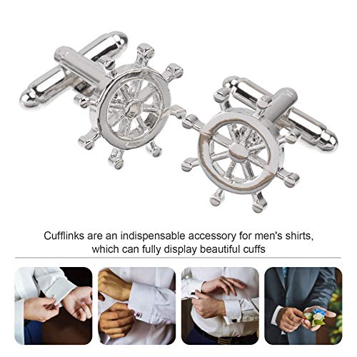 Set de 2 Mancuernillas con Volante para Hombre miniatura 3