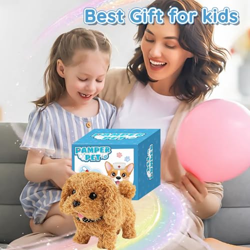 TAVADA Arztkoffer Kinder,Tierarztkoffer Doktorkoffer mit Stethoskop, Thermometer, Tierarzt Praxis Rollenspiele Spielzeug Geschenk 3 Jahren