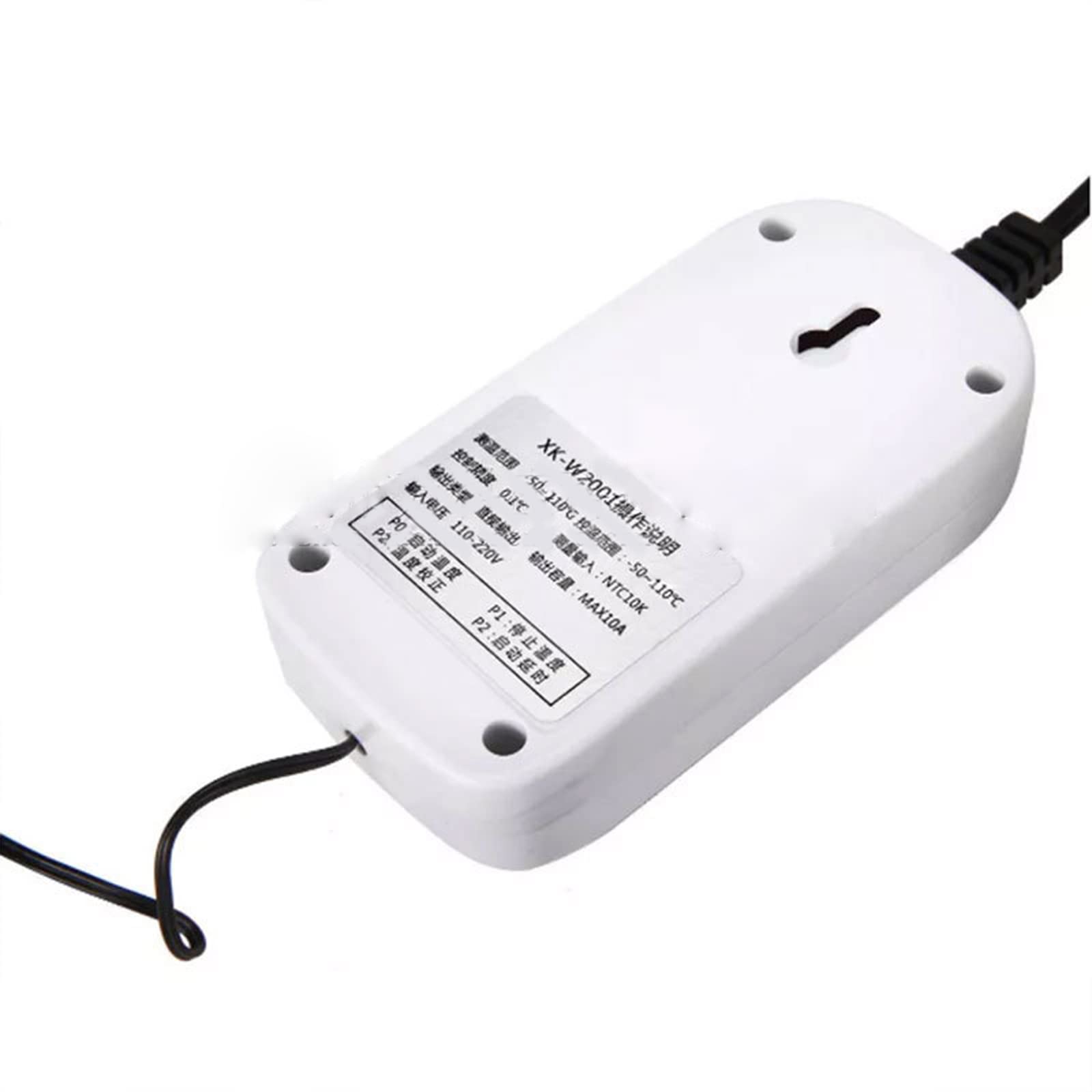 CAM2 Thermostat Steckdose Digital Temperatur Steuerung Steckdosen mit NTC Sensor Digitaler Temperaturregler für Gewächshaus Terrarium Reptilie
