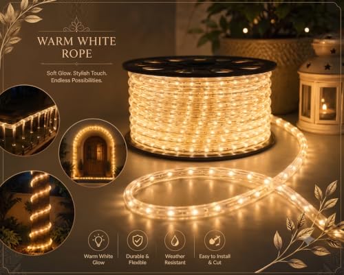 Image of ZALAR 20 Meter LED Strip Light Warm White, Flexible LED Light Strip for Home Decoration, Bedroom, Living Room, Diwali & Festival Decoration, Low Flicker