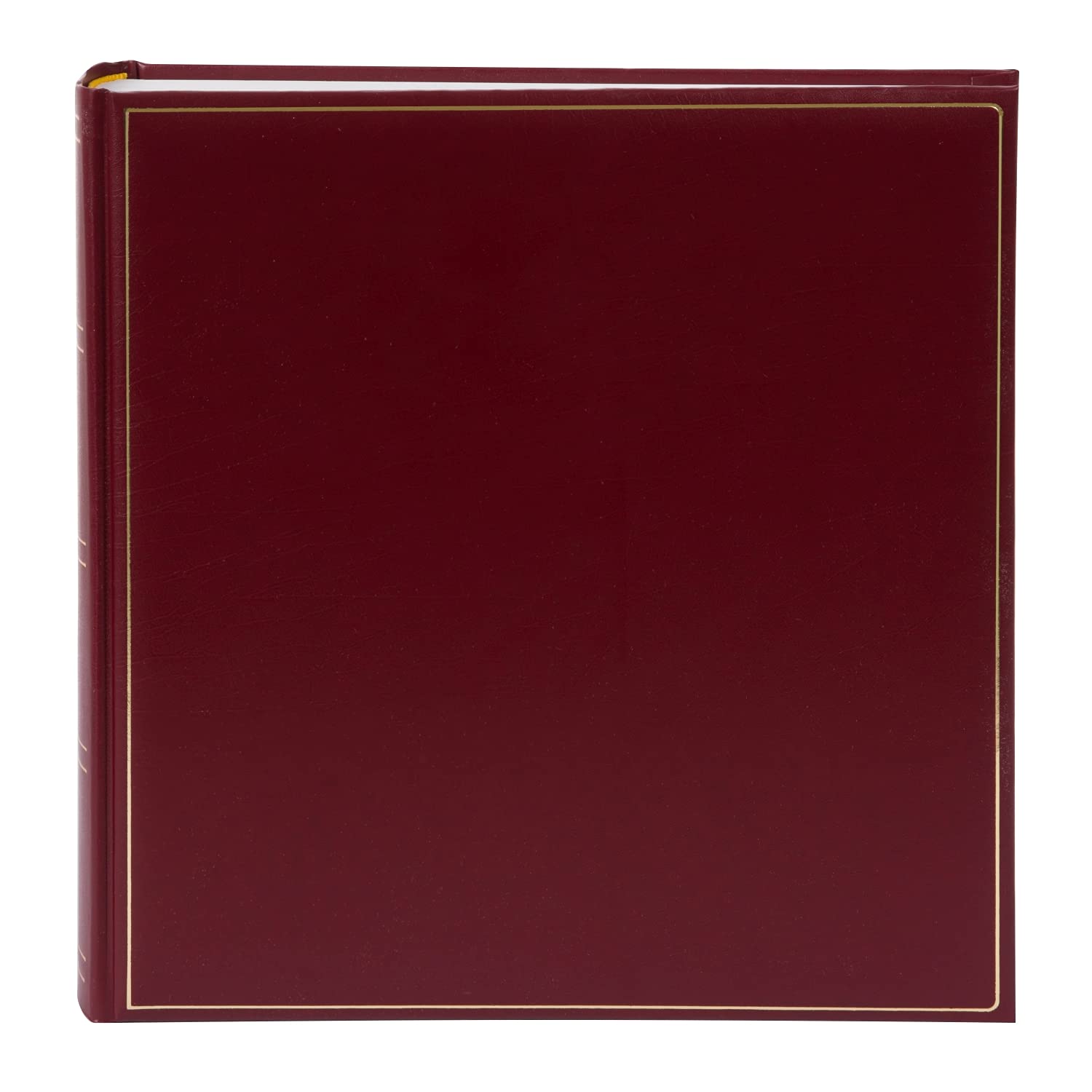 goldbuch 31 383 - Álbum de fotos clásico con 100 páginas blancas y separadores de Pargamin, libro de fotos con tapa de piel sintética y relieve dorado, álbum de fotos para pegar, álbum de recuerdos
