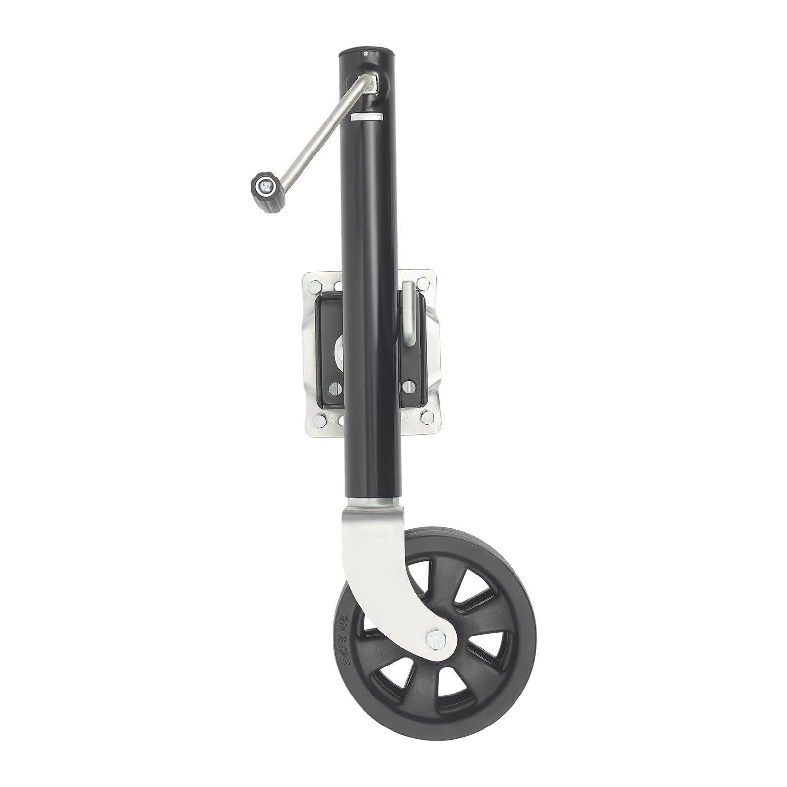 Anhänger Stützrad 907KG Automatik Stützrad Schwerlast Anhängerstütze mit bis zu 260 mm Hubhöhe,für PKW und Anhänger (Schwarz)