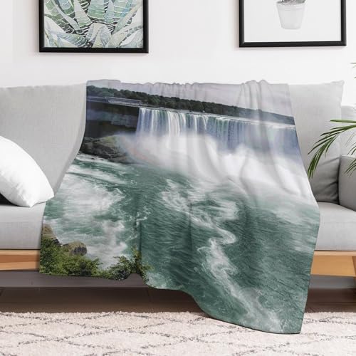Couverture flanelle douce Niagara Falls jeté de canapé et voyage