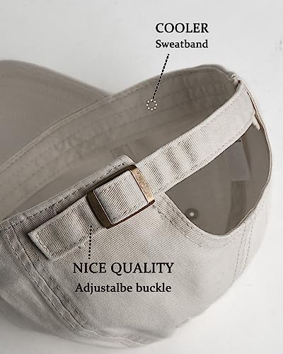 Image of FURTALK Unisex Vintage Washed Unstructured Baseball Cap Washed Cotton Adjustable Dad Hat