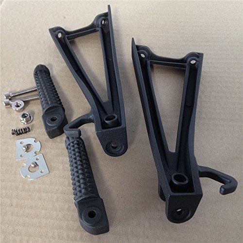 Hongk- Black Rear Passenger Foot Peg Compatible With Yamaha Yzf R6 2006-2009 2010 2011 2012 [B01C0Subjo] #TOP1