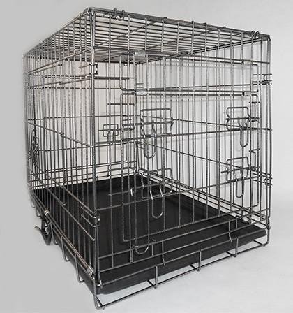 Very Strong 3 Door Heavy Duty Galvanised Dual Coated 36" Dog/Puppy Cage