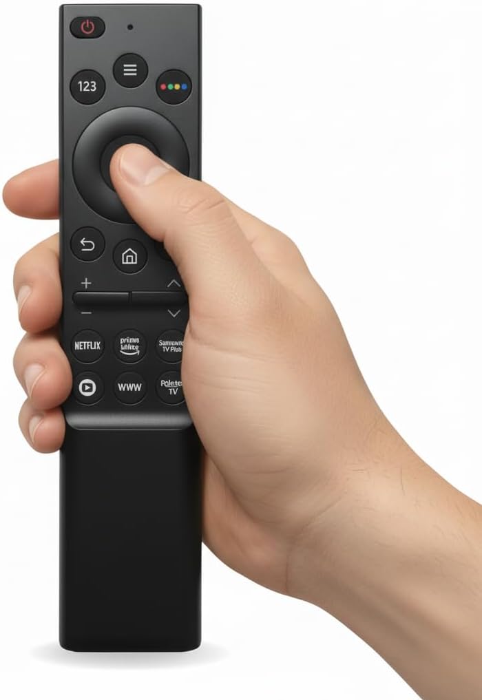 Controle Remoto Compatível com Samsung Smart TV LED UHD QLED 4K | com Botões Rápidos Netflix, Prime Video, Disney+ e Globoplay | Fácil de Usar | Não Precisa Configurar