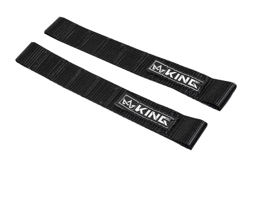 Overland Vehicle Systems King 4WD Heavy Duty Adjustable Door Straps Solid in Pairs - Universal Fitment for CJ, YJ & TJ & JK - 600 Denier Ballistic Nylon